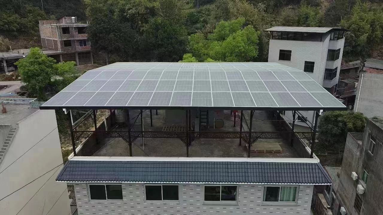 扶余15kw+10kwh自建别墅家庭光伏储能系统